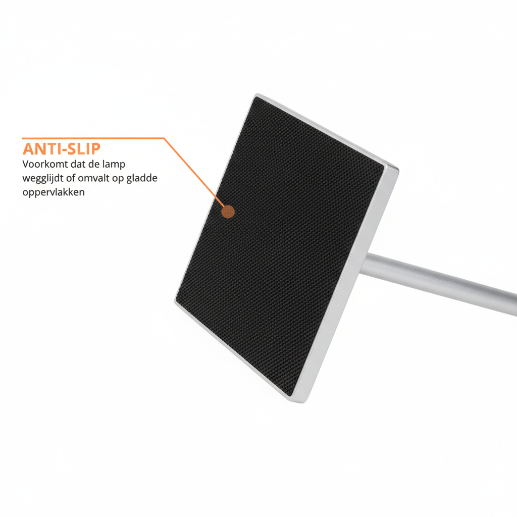 Sven – Tafellamp – Oplaadbaar – Voor Binnen & Buiten – 36 cm – Zilver