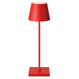 Sven – Tafellamp – Oplaadbaar – Voor Binnen & Buiten – 36 cm – Rood - Enkel stuk