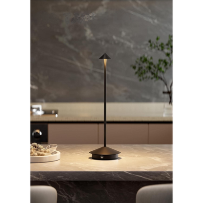 Finn – Tafellamp – Oplaadbaar – Voor Binnen & Buiten – 29 cm – Zwart -