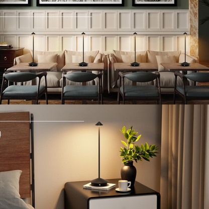 Finn – Tafellamp – Oplaadbaar – Voor Binnen & Buiten – 29 cm – Goud