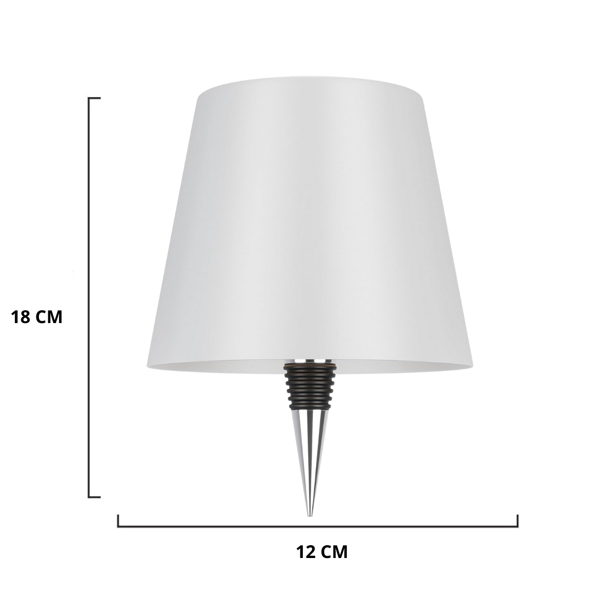 Aura – Tafellamp – Flessenlamp - Oplaadbaar – Voor Binnen & Buiten – Wit