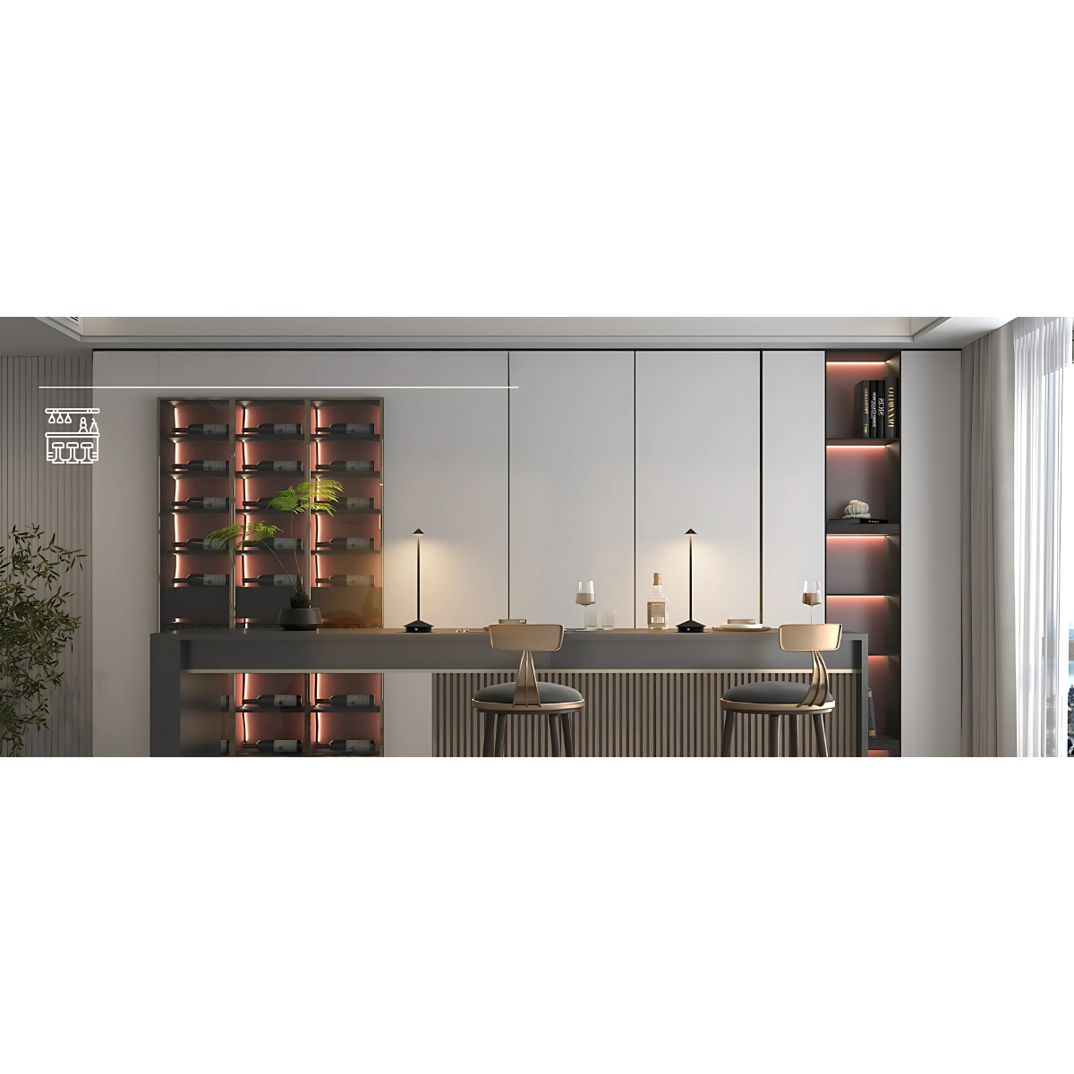 Finn – Tafellamp – Oplaadbaar – Voor Binnen & Buiten – 29 cm – Zwart -