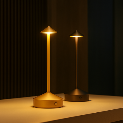 Finn – Tafellamp – Oplaadbaar – Voor Binnen & Buiten – 29 cm – Zwart -