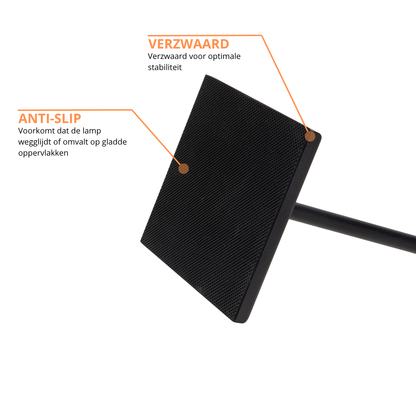 Sven – Tafellamp – Oplaadbaar – Voor Binnen & Buiten – 36 cm – Zwart