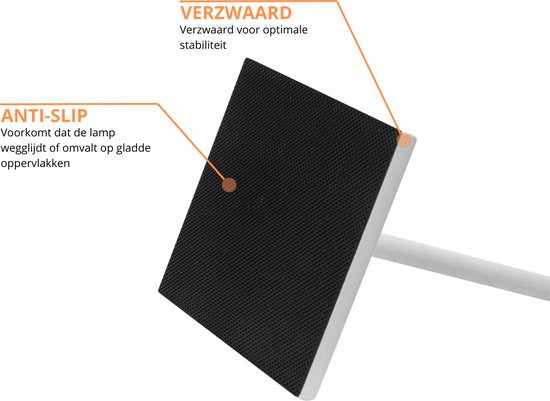 Sven – Tafellamp – Oplaadbaar – Voor Binnen & Buiten – 36 cm – Wit