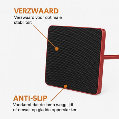 Sven – Tafellamp – Oplaadbaar – Voor Binnen & Buiten – 36 cm – Rood
