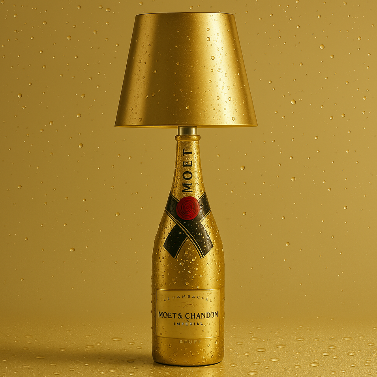 Aura – Tafellamp – Flessenlamp - Oplaadbaar – Voor Binnen & Buiten – Goud