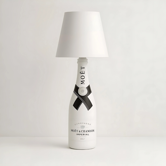 Aura – Tafellamp – Flessenlamp - Oplaadbaar – Voor Binnen & Buiten – Wit