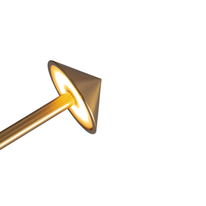 Finn – Tafellamp – Oplaadbaar – Voor Binnen & Buiten – 29 cm – Goud