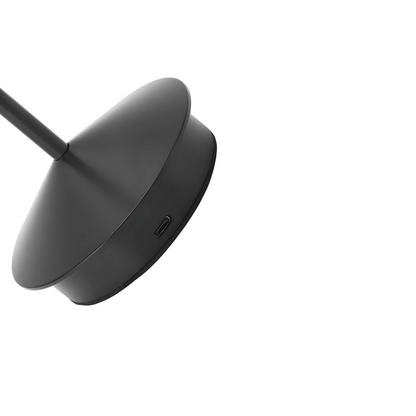 Finn – Tafellamp – Oplaadbaar – Voor Binnen & Buiten – 29 cm – Zwart -