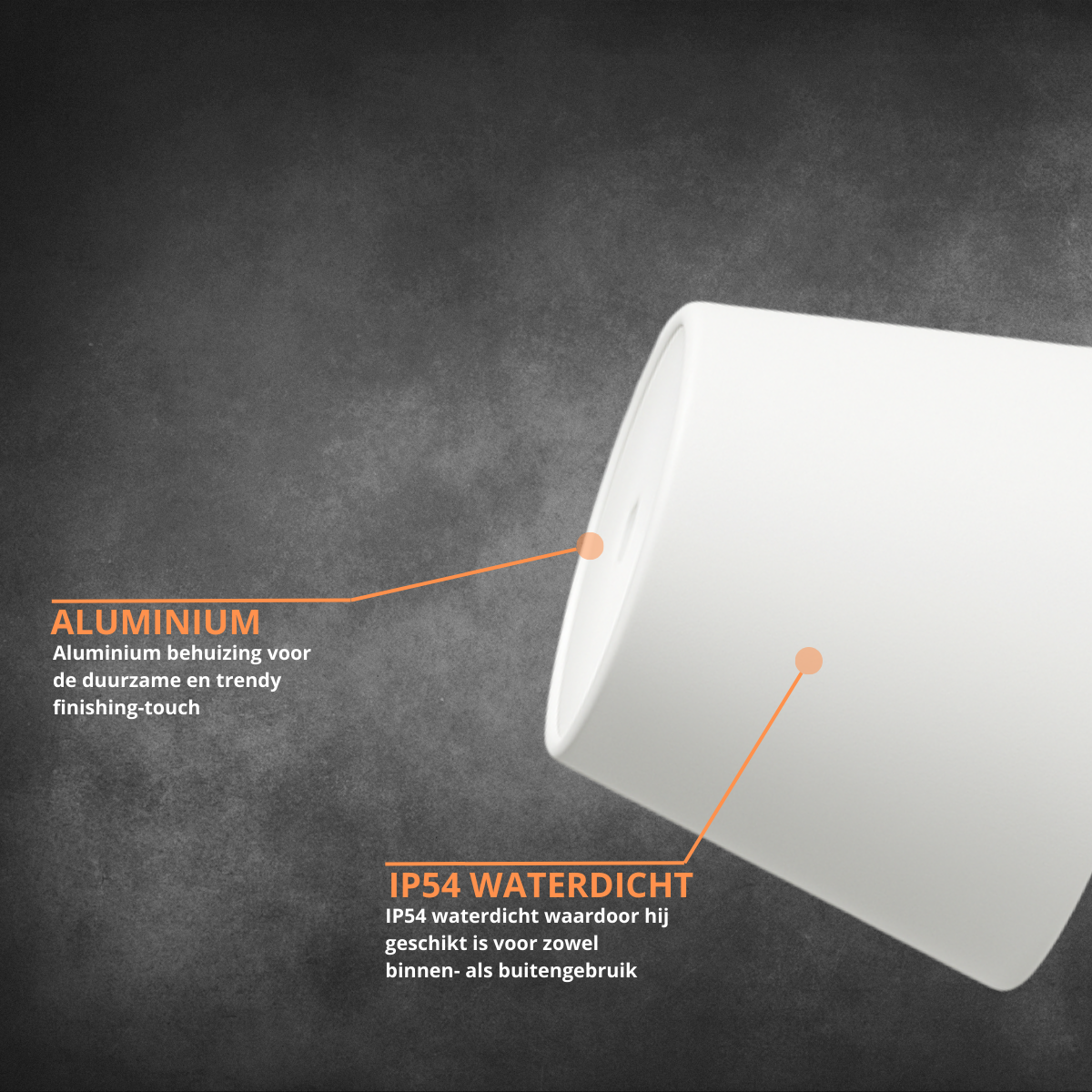 Aura – Tafellamp – Flessenlamp - Oplaadbaar – Voor Binnen & Buiten – Wit