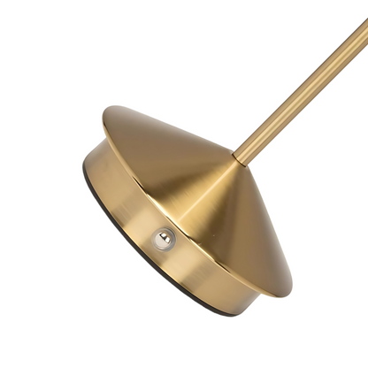 Finn – Tafellamp – Oplaadbaar – Voor Binnen & Buiten – 29 cm – Goud