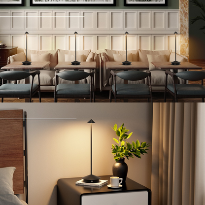 Finn – Tafellamp – Oplaadbaar – Voor Binnen & Buiten – 29 cm – Zwart -