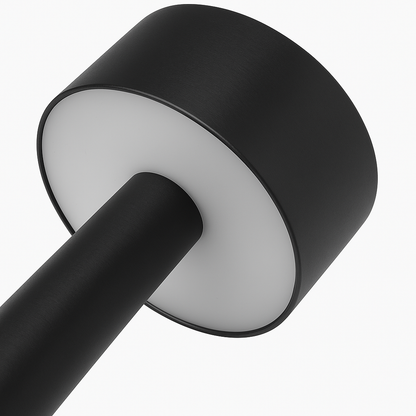 Romy – Tafellamp – Oplaadbaar – Voor Binnen & Buiten – 21 cm – Zwart - 2 Stuks