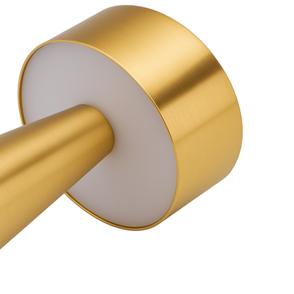 Romy – Tafellamp – Oplaadbaar – Voor Binnen & Buiten – 21 cm – Goud - 2 Stuks