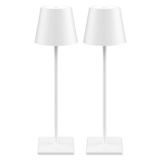 Sven – Tafellamp – Oplaadbaar – Voor Binnen & Buiten – 36 cm – Wit