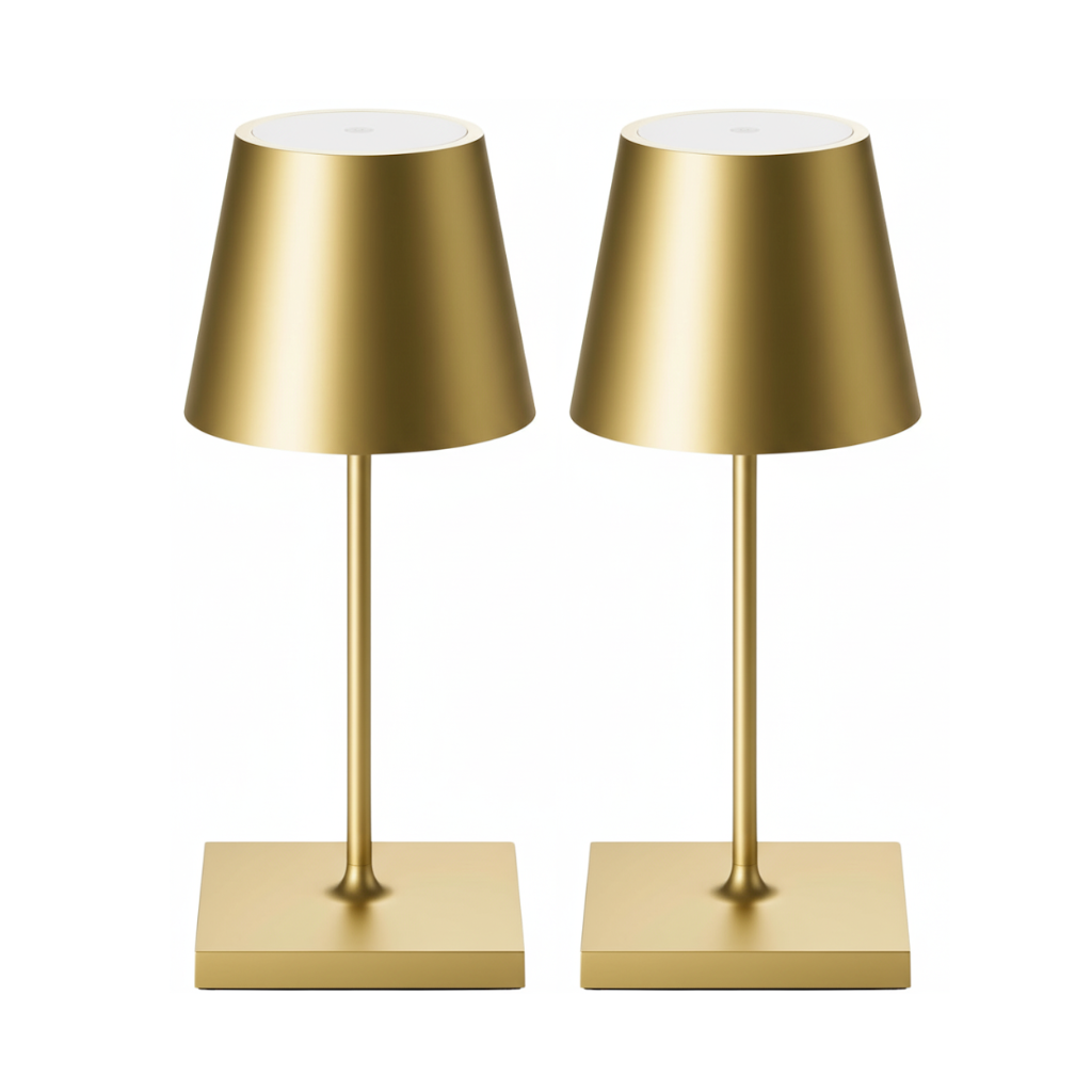 Mini Sven – Tafellamp – Oplaadbaar – Voor Binnen & Buiten – 26 cm – Goud