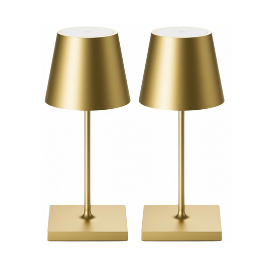 Mini Sven – Tafellamp – Oplaadbaar – Voor Binnen & Buiten – 26 cm – Goud