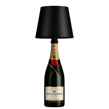 Aura – Tafellamp – Flessenlamp - Oplaadbaar – Voor Binnen & Buiten – Zwart