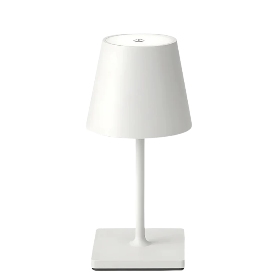 Mini Sven – Tafellamp – Oplaadbaar – Voor Binnen & Buiten – 26 cm – Wit - Enkel stuk